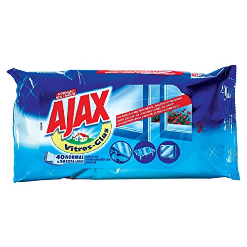 Preisvergleich Produktbild Ajax Ajax -abdeckung 40 einwegtücher dreifache wirkung für fenster