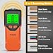 Stud Finder Wall Scanner - 5 in 1 Stud Finder Tool w/Smart Chip and HD LCD Display, Stud Detector Beam Finders for the Center and Edge of Wood AC Wire Metal Studs Joist Pipe (BloodOrange)