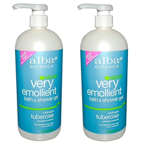 Alba Botanica Very Emollient Bath & Shower Gel 32 Oz (Set of 2)