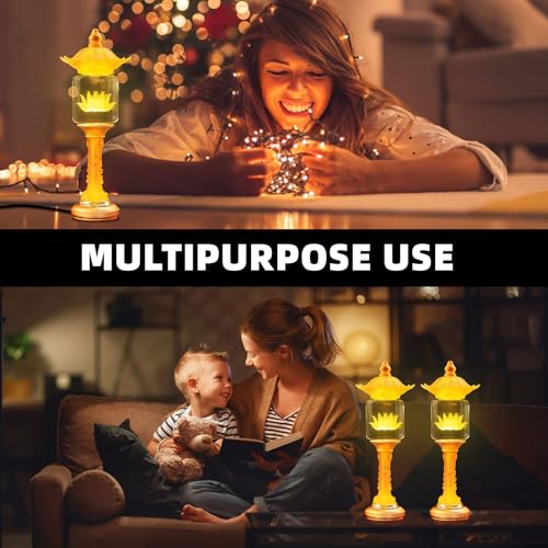 Image of Lotus Flower Lamp,Multi Color Adjustable Buddha Light for Home Altar(11 in) | Crystal Outlook;Alloy Base;Multi-scene;Fine Craft;Great Service