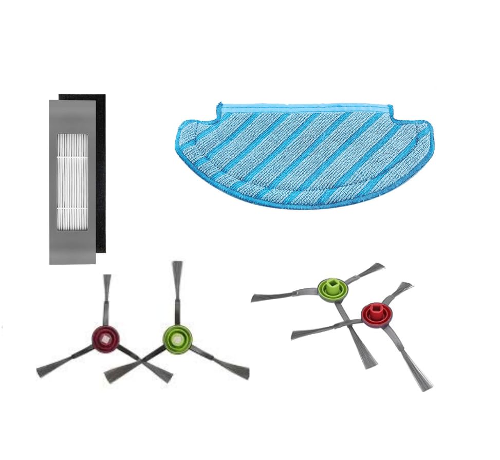 Robo Mate 3 in 1 Maintenance Kit for Yeedi Vac 2 Pro Vac Vac Max Vac Station | HEPA Filter + Mopping Pad + Side Spinning Brush (B0C99HVTM7) Amazon Price History, Amazon Price Tracker