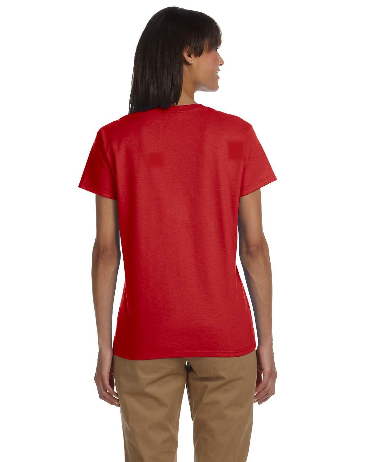 Gildan - Ladies Ultra Cotton 100% Cotton T-Shirt. 2000L L Red