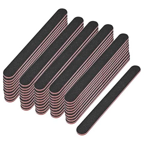 EuBeCos 50 x PREMIUM Profi Nagel Feilen Schwarz Gerade Körnung 240/240 MADE IN GERMANY Cover