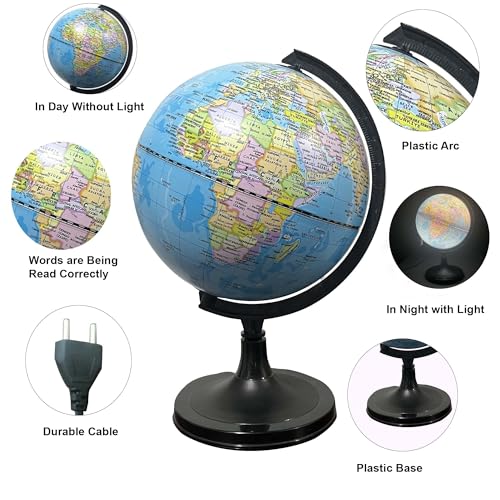 Image of Celestial World Globe With Led Light for Home Decor, Office Decor, Gift Item.