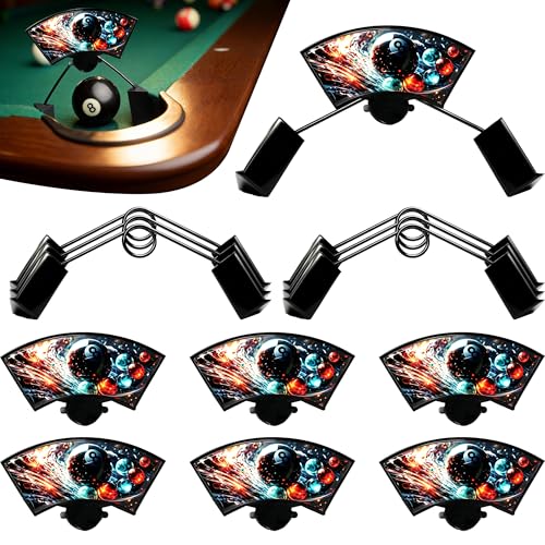 Réducteur de poche de billard lot de 6 avec décors pour entraînement