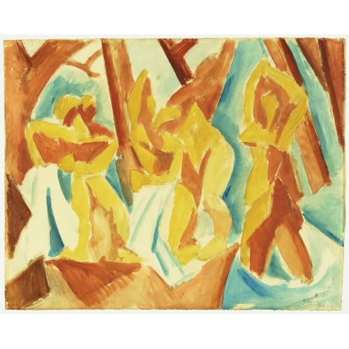 Toile Picasso Baigneurs dans une forêt 127x101,6cm pour salon
