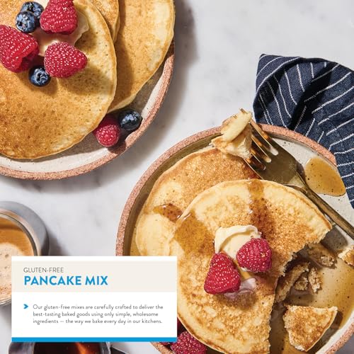 Image of King Arthur Gluten Free Classic Pancake Mix: Fluffy, Delicious Breakfast Delight - Non-GMO, Kosher Certified, 15 oz (Pack of 6) - Makes Perfect Pancakes and Waffles with 21g Whole Grains per Serving