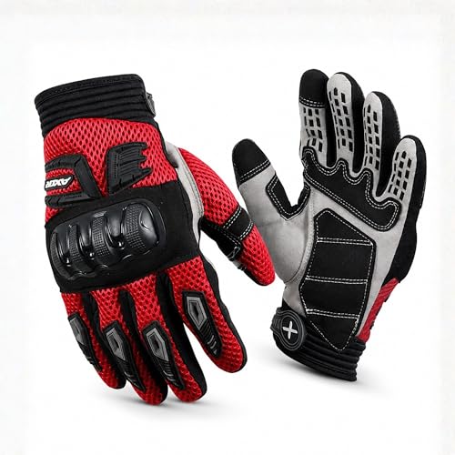 Axor Airstream Pro Riding Gloves, Black Red, M - Image 2