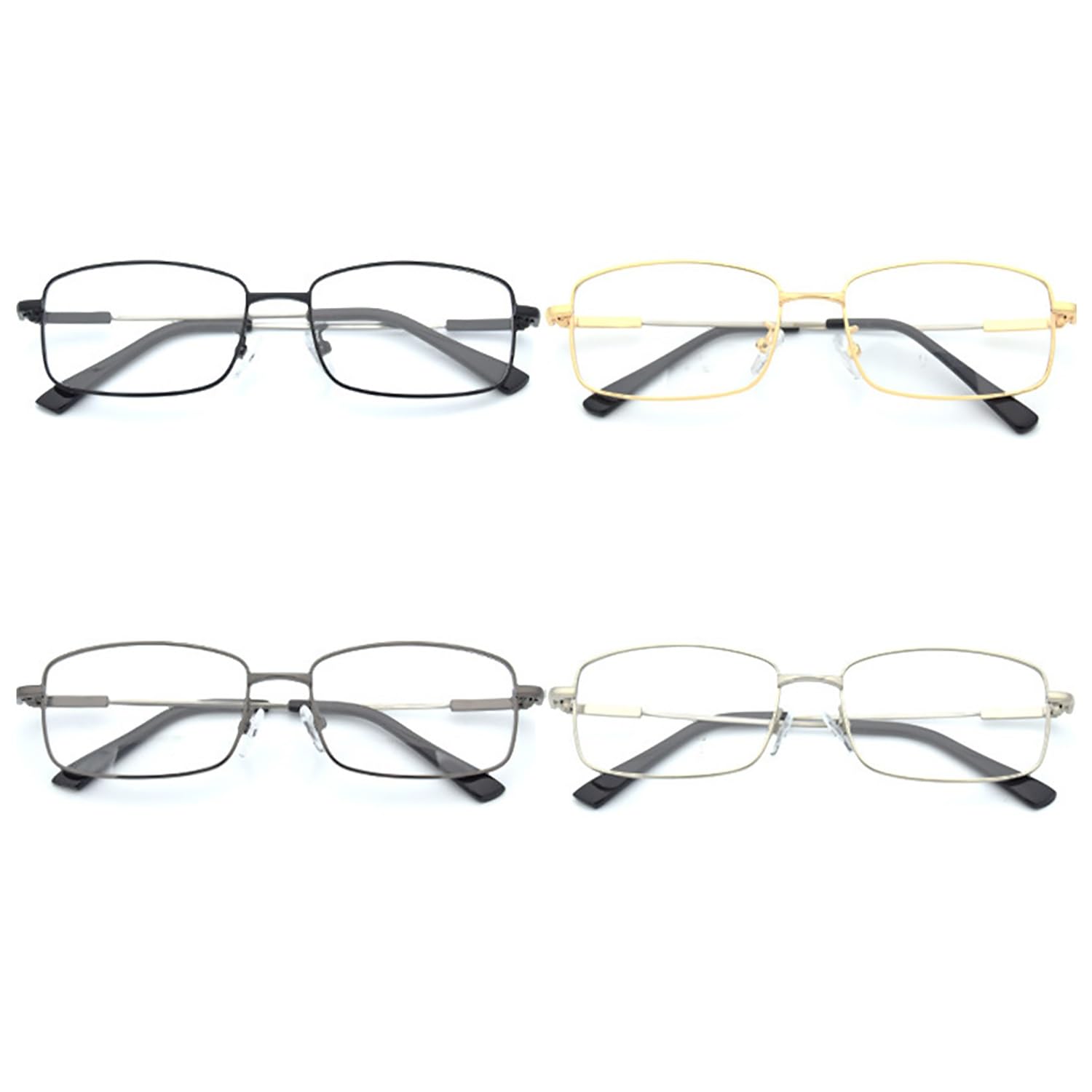Photochrome Lesebrille, Computerbrille aus Titanlegierung mit Blaulichtfilter, Gleitsichtbrille für Damen Herren