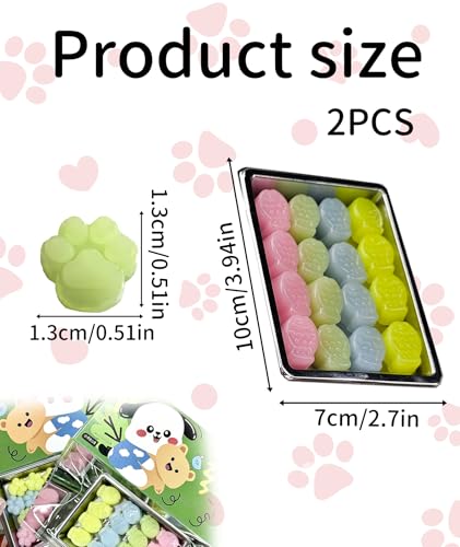 Image of Taba Squishy, Squishy Toys, Quishy Ball Cat Paw Squishy Cat Paw Funny Novelty Cute Animals Fidget Toy for Girls Boys Birthday Party Gifts Relaxation for Kids Teenage (2Pcs miniGreen)