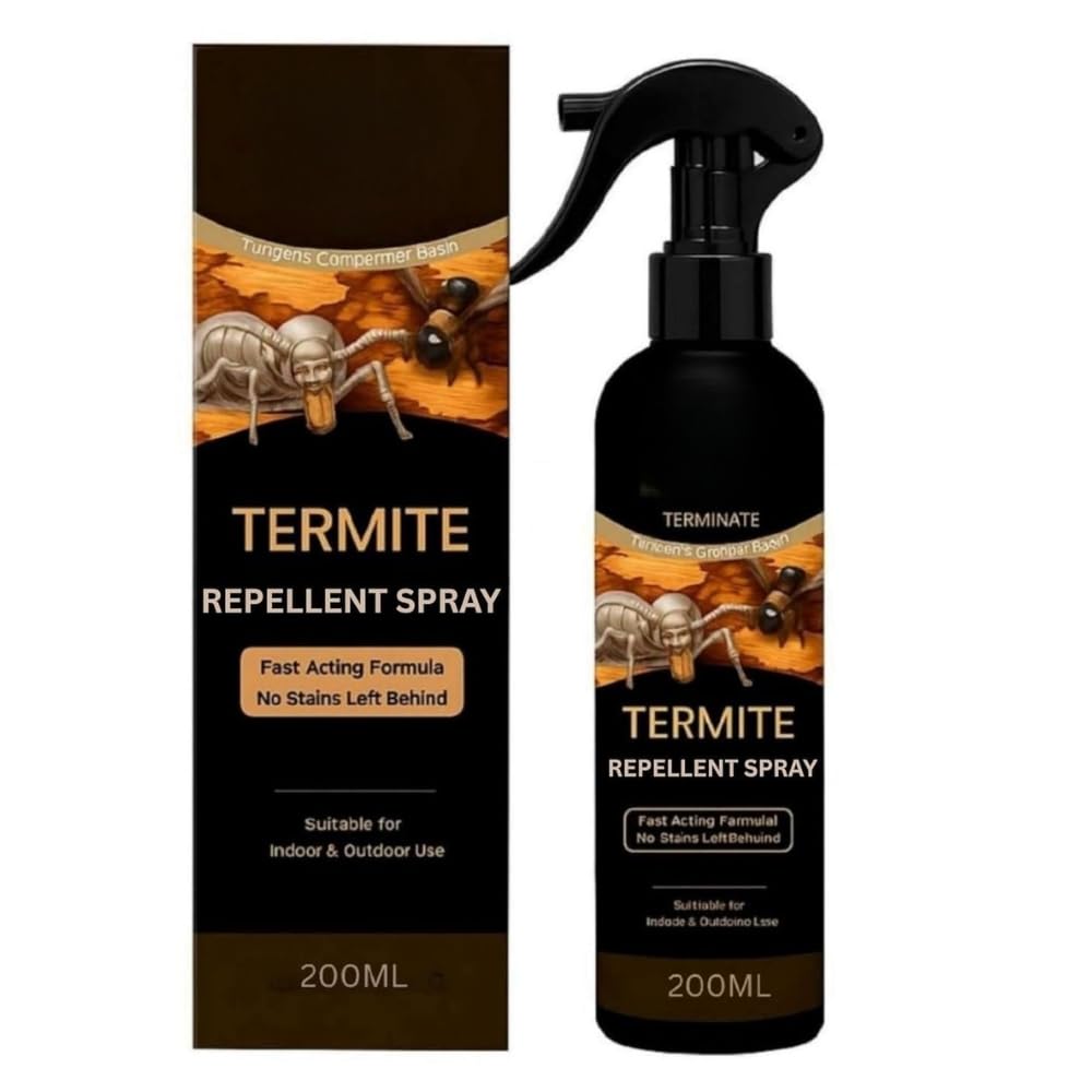 Termite Repellent Spray for Home Natural Plant-Based Formula Kids Safe Pet Friendly Skin Safe Indoor Pest Control Protects Wood Furniture Books 200ml (1)-picture-27