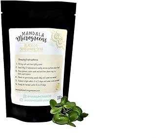 Mandala Microgreen Mixes Microgreen Seeds - 200g Black Oil Sunflower Seed by Mandala Microgreens,Organic Sprouting Seeds - Garden Friendly Non GMO