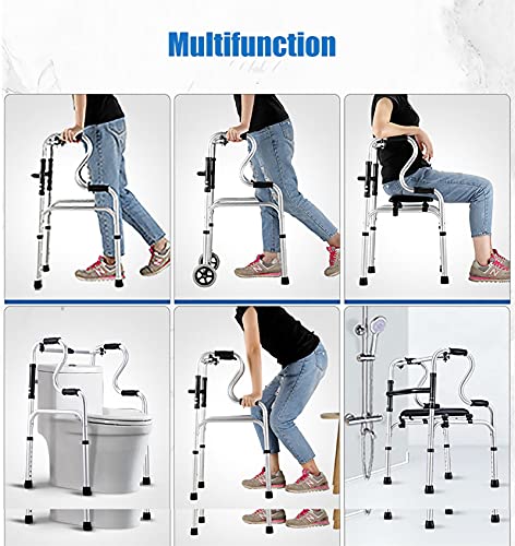 Marcheur pliable avec siège pour rester autonome à la maison et lors de vos sorties - 6