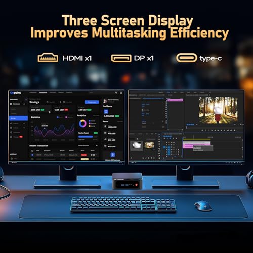 Image of Beelink SER5 PRO Mini PC, AMD Ryzen 5 5625U (6C /12T, Up to 4.3GHz), 16GB DDR4 500GB SSD, Mini Computer Support 2.5G LAN /Triple Display /USB3.2 /WiFi6 /BT5.4 Home /Office Micro Desktop Computer