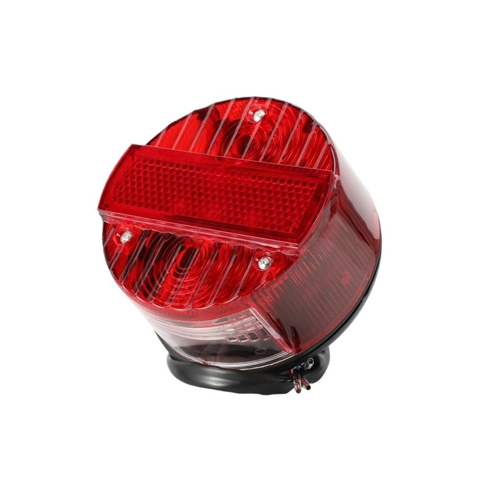 Feu arrière de moto rond avec support plaque d'immatriculation pour SR50 S51 - 8