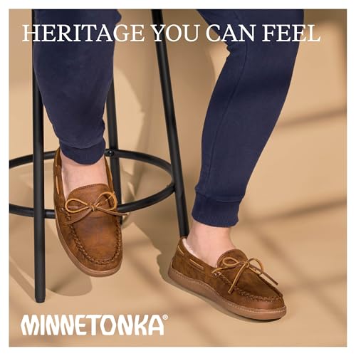 Image of Minnetonka Men's Pile Lined Hardsole Slipper