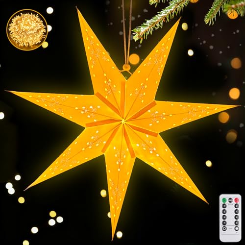 45CM Papierstern Lampenschirm,Papiersterne Zum Aufhängen...