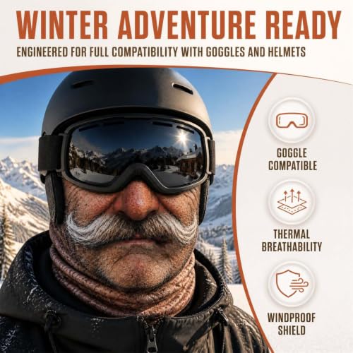 Funny Old Man Ski Mask Balaclava, Realistic Full Face Cover for Men Women - image 4