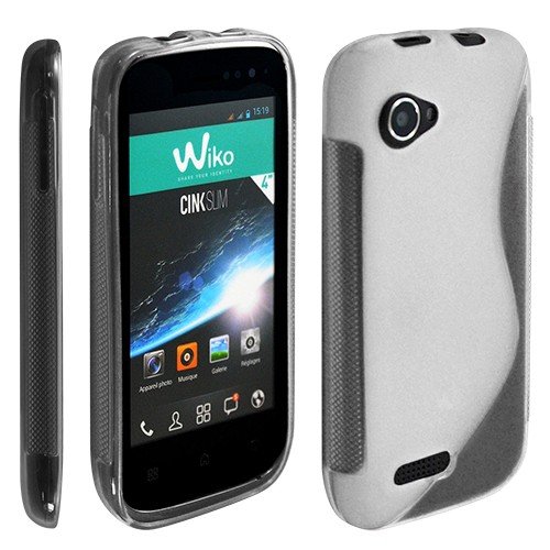King-HighTech - Housse Etui Coque en Gel TPU Blanc pour Wiko Cink Slim 1 et 2