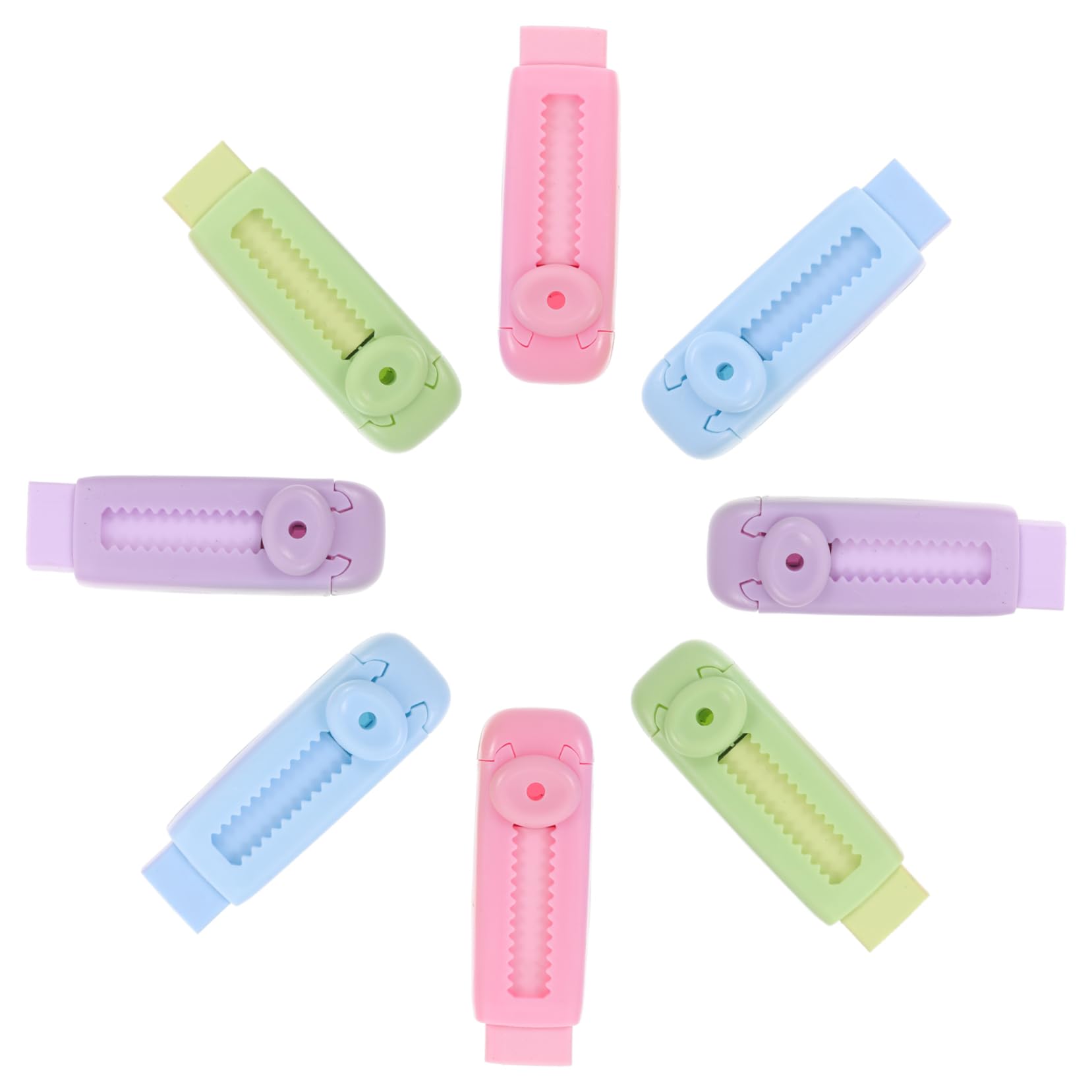 DOITOOL 4 Ensembles Rétractable Couleur École Pour Élèves Traces Pratique Pour Examens Et Tests Scolaires 8 Pièces * 4