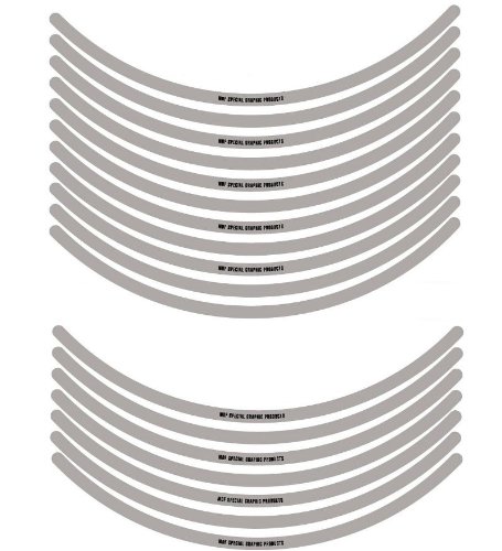 エムディーエフ リムストライプ ソリッドタイプ ライトグレー 10mm幅 17インチ RIM-10M-LG-17