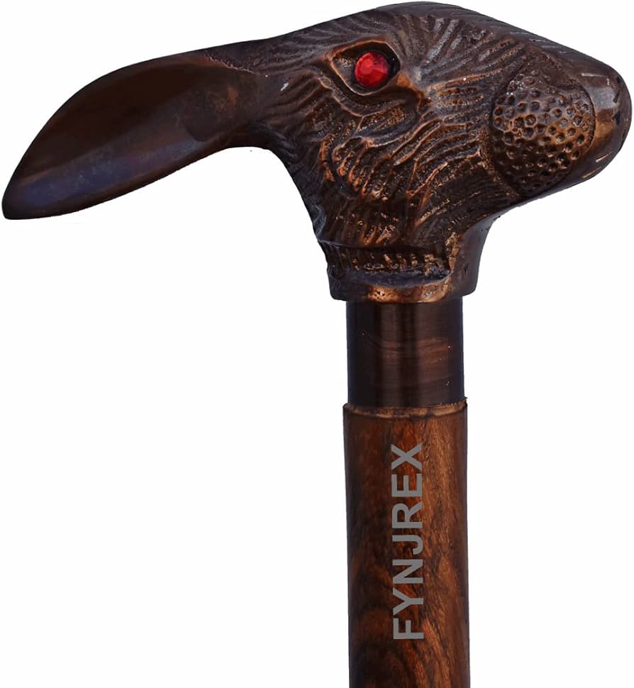 Amazon.co.jp: FYNJREX ヴィンテージアンティーク杖 木製