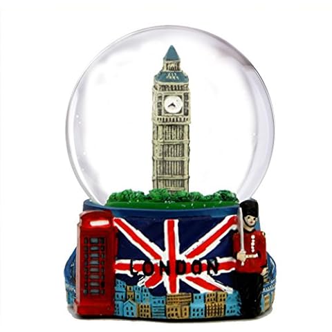 London Snow Globe Featuring Big Ben and Union Jack Cover
