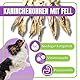 Naturbiss Hasenohren mit Fell für Hunde – 10 Stück - Barf Leckerli Hypoallergen Kausnack für Zahnpflege, Kaninchenohren 100% Natürlich - Welpen, Senioren – Trockenbarf für Hund