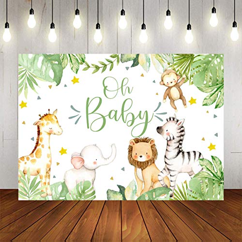 Mocsicka fondo jungla safari 7x5ft para baby shower miniatura 6