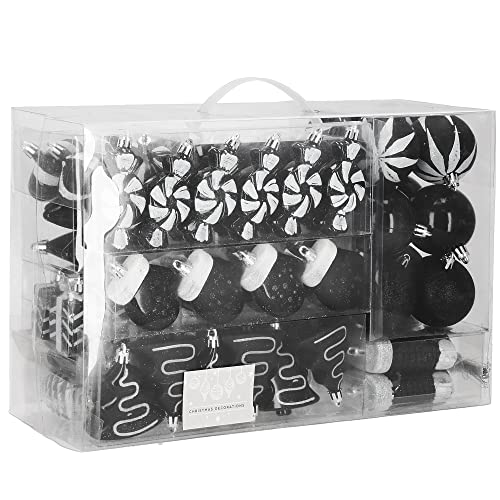 Kerstballen-77-Stuks-Zwart