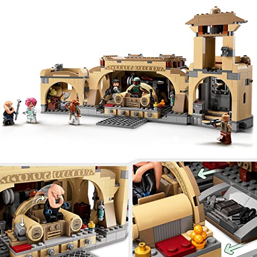 75326 Star Wars La Sala del Trono di Boba Fett, Palazzo di Jabba con 7 Minifigure Guerre Stellari, Giochi per Bambini dai 9 Anni in su - Lego - Immagine 2