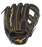 Mizuno GMP2BK-400S Mizuno Pro Infield Baseball Gloves, 11.5', Left Hand , Black