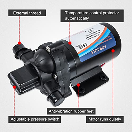 12V Fresh Water Pump Camper Water Pump With Pressure Switch 33Series