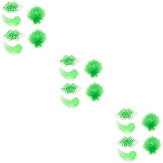 LALAFINA 18 Peças Bolsa De Gelo Em Gel De Beleza Sob Os Olhos Almofadas De Gel Em Gel Para Os Olhos Remendo Reutilizável Para Lábios Frios Contas Reutilizáveis Almofadas De Gel Para