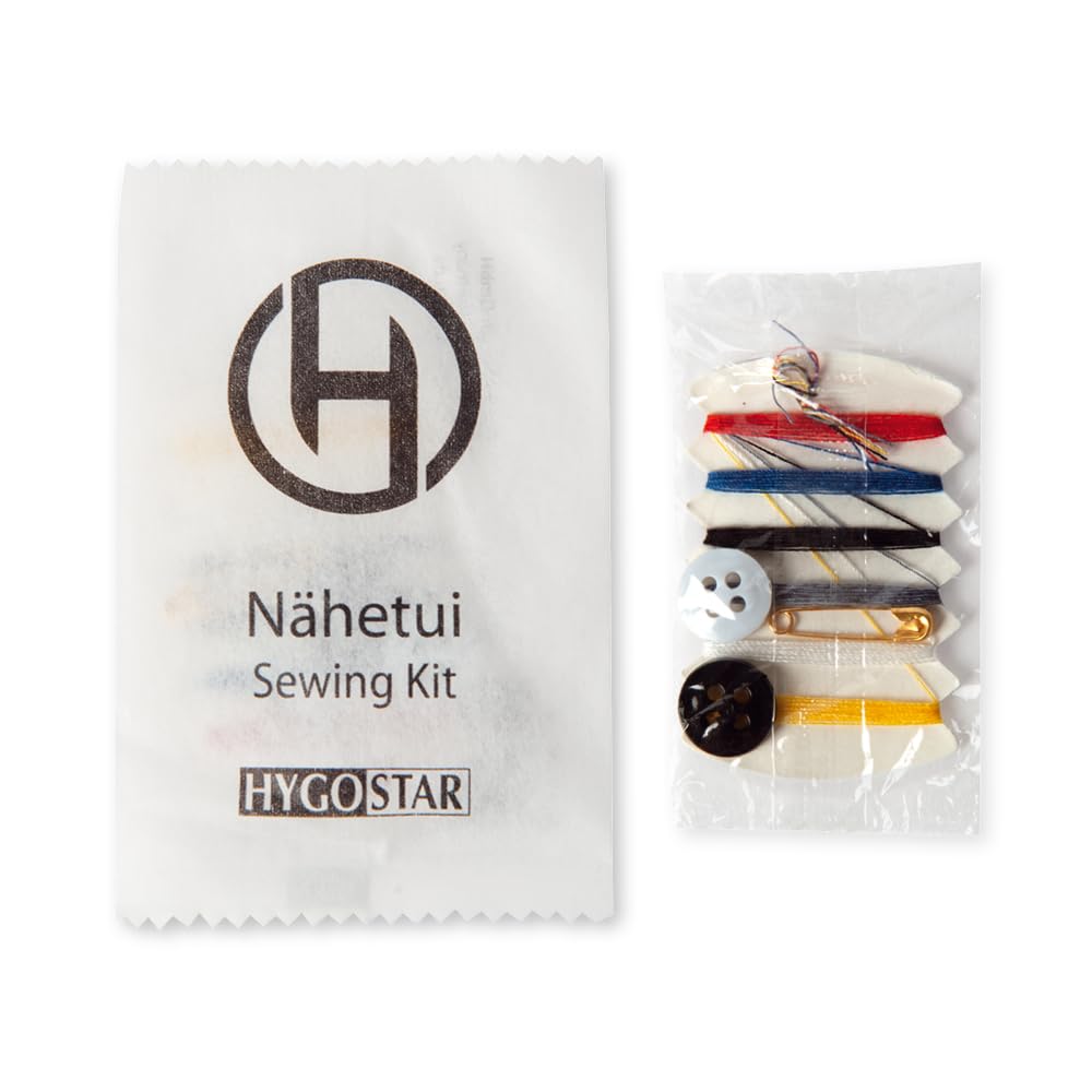 FRANZ MENSCH 200 Stück Hygostar Nähset, Standard, bunt, L: 8cm, B: 4cm, Nähset, Nähzubehör für Reisende, Nähzeug
