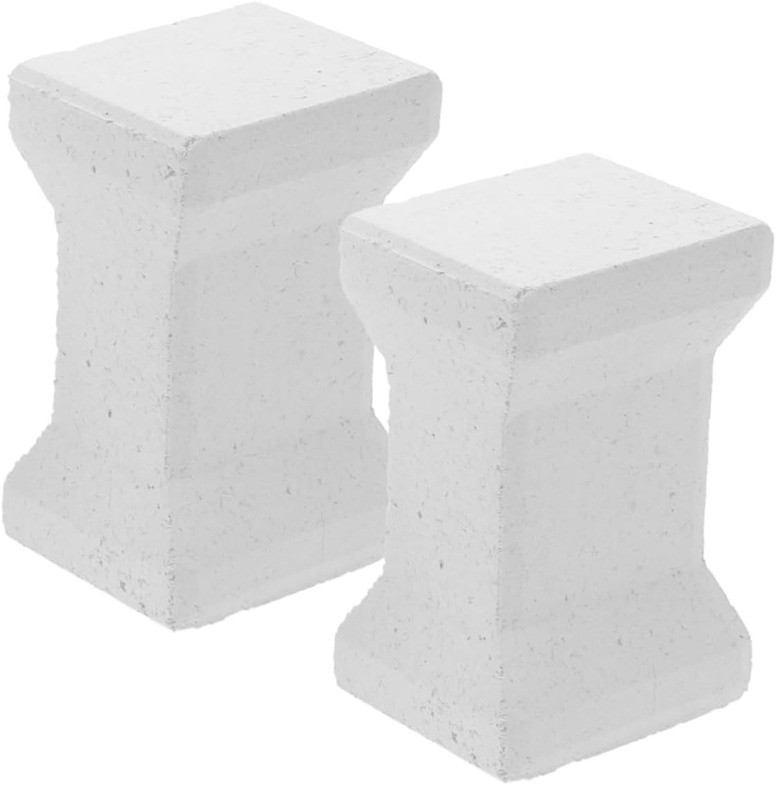 SHINEOFI 2PCS Ceramic Kiln Posts for Pottery Firing High-Temperature Resistant Board Support Accessories for Pottery Artists and Ceramic Hobbyists