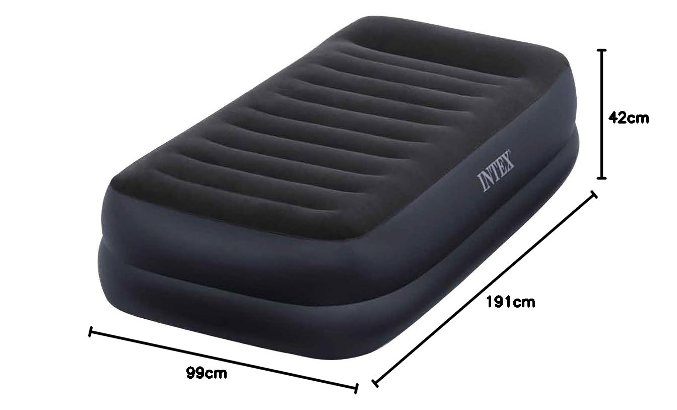 Intex - Colchón Hinchable Horizontal, 99 x 191 x 42 cm (64422)