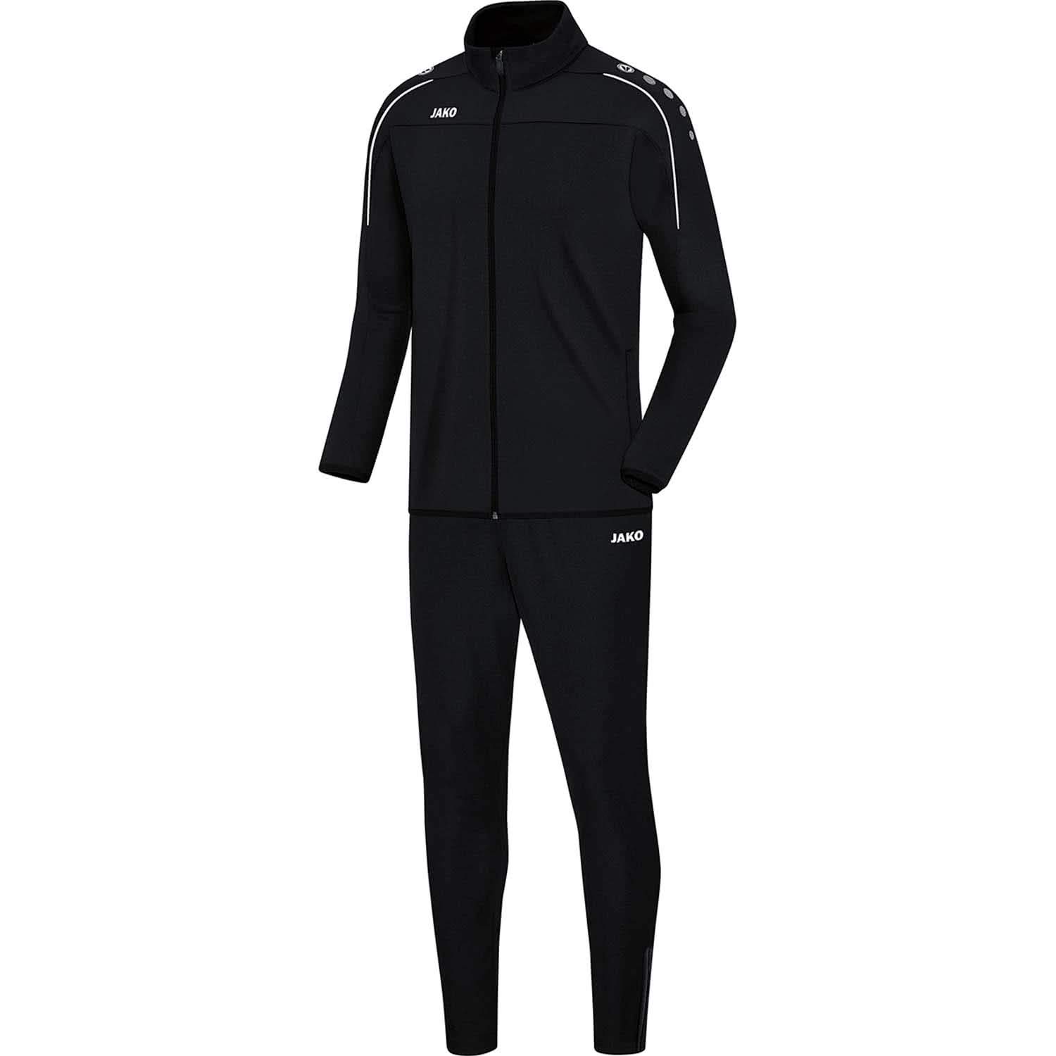 JAKO Herren Trainingsanzug Classico, Schwarz, M