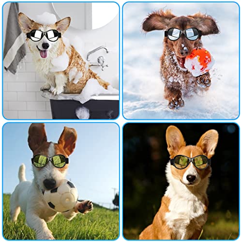 Outamateur Dog Goggles Dog Sunglasses Pet Glasses Pet Eyewear with Adjustable Strap for Travel Skiing Anti-Fog Dog Snow… - Image 7