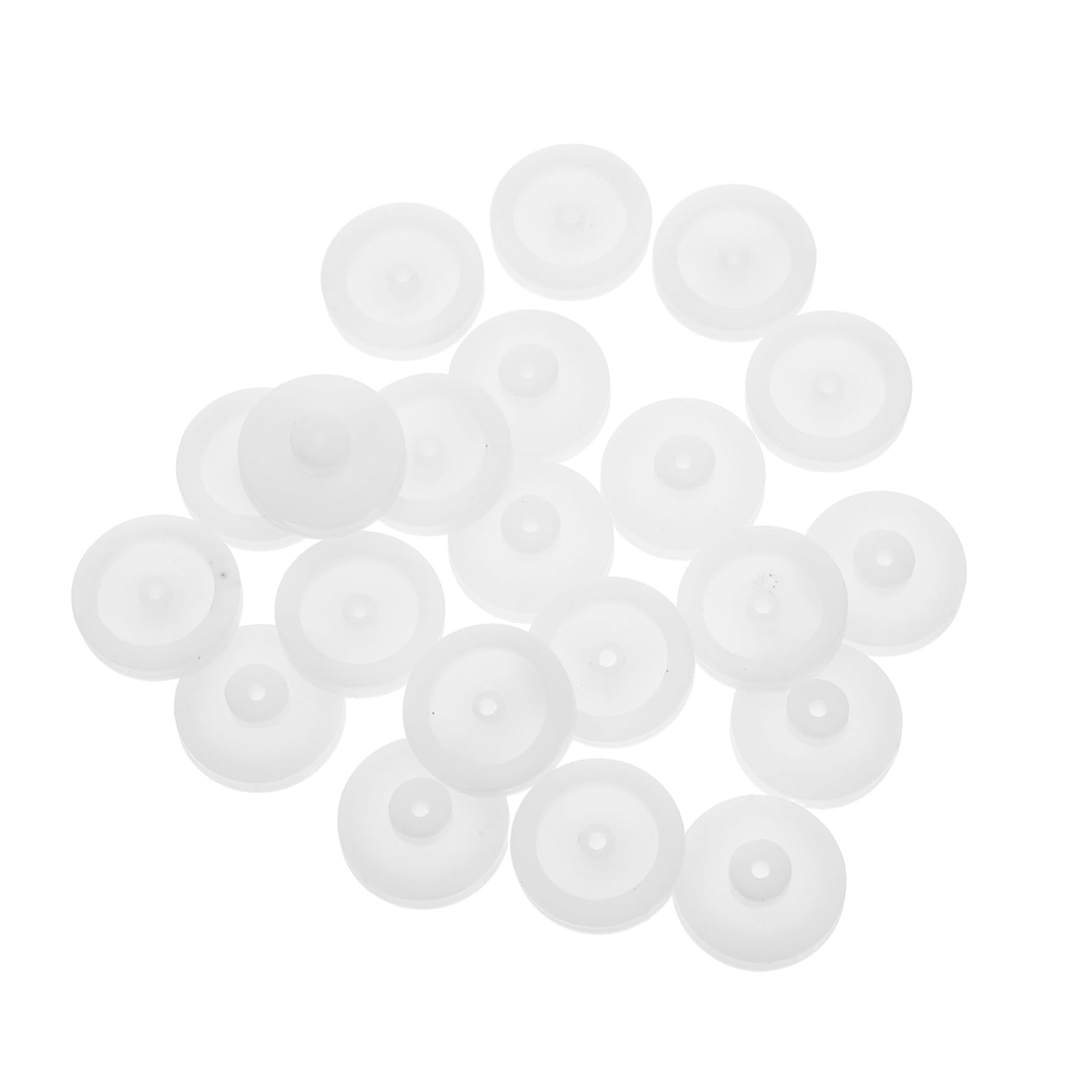 MUCKLILY 20pcs Plastic Pulleys Heavy Duty Mechanical Thick Pulley Wheel DIY Gear Band for Assembly