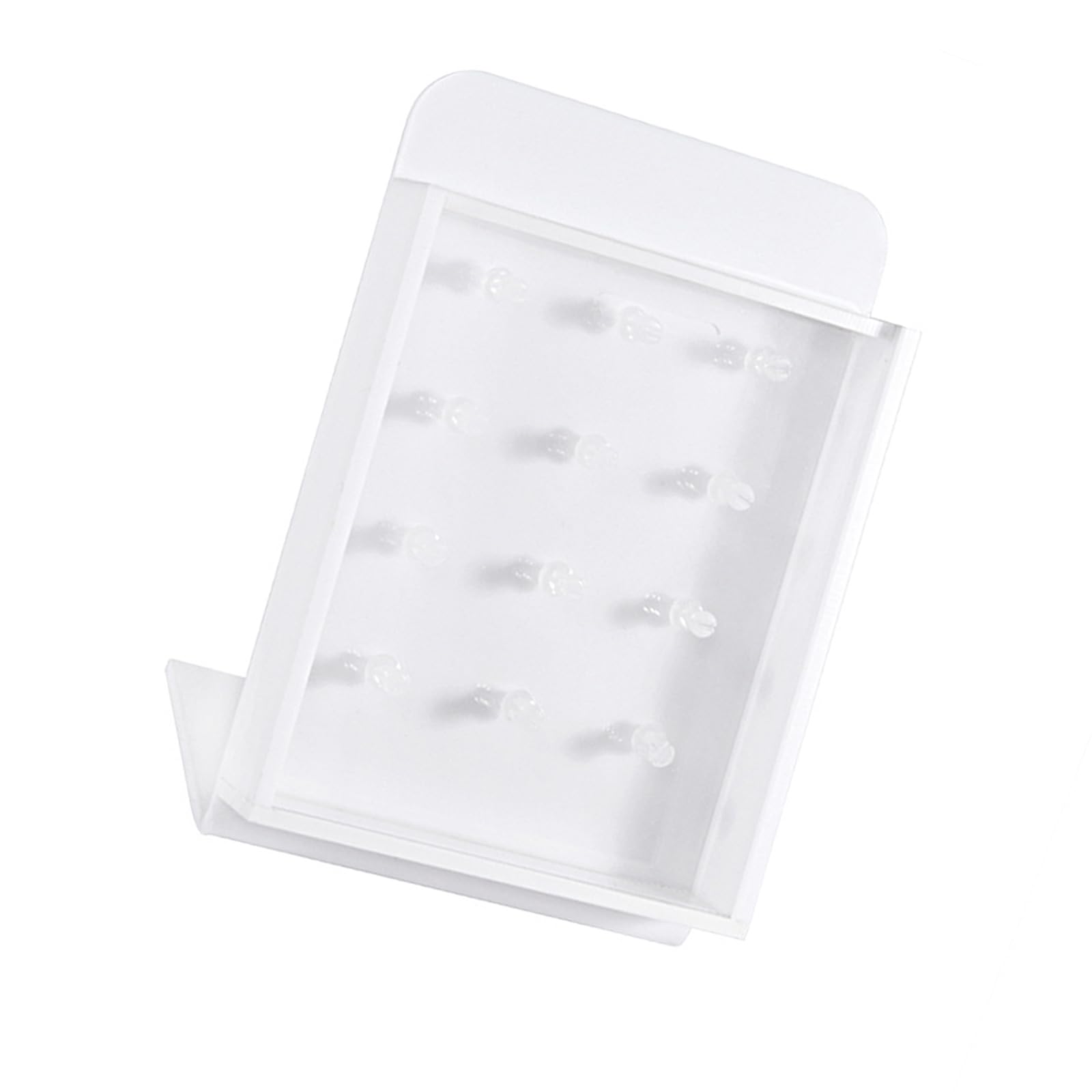 Buxuaaaa Transparency Acrylic Jewelry Presentation Board with Lid Belly Rings Lip Rings Organiser for Retail Stores Piercing Jewelry Planner