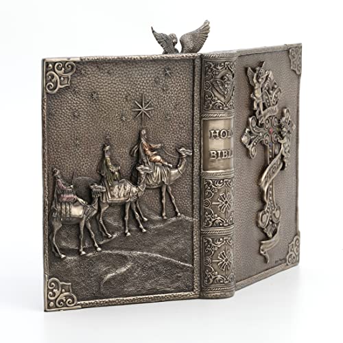 Escultura de Resina Nativity con Acabado Bronce 23 cm miniatura 6