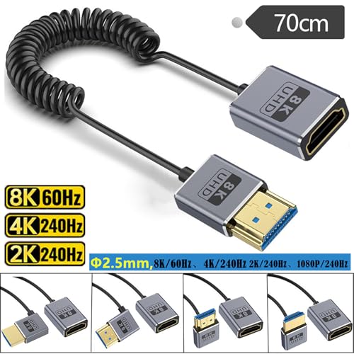 Câble vidéo version 2.1 ultra haut débit avec connecteurs or
