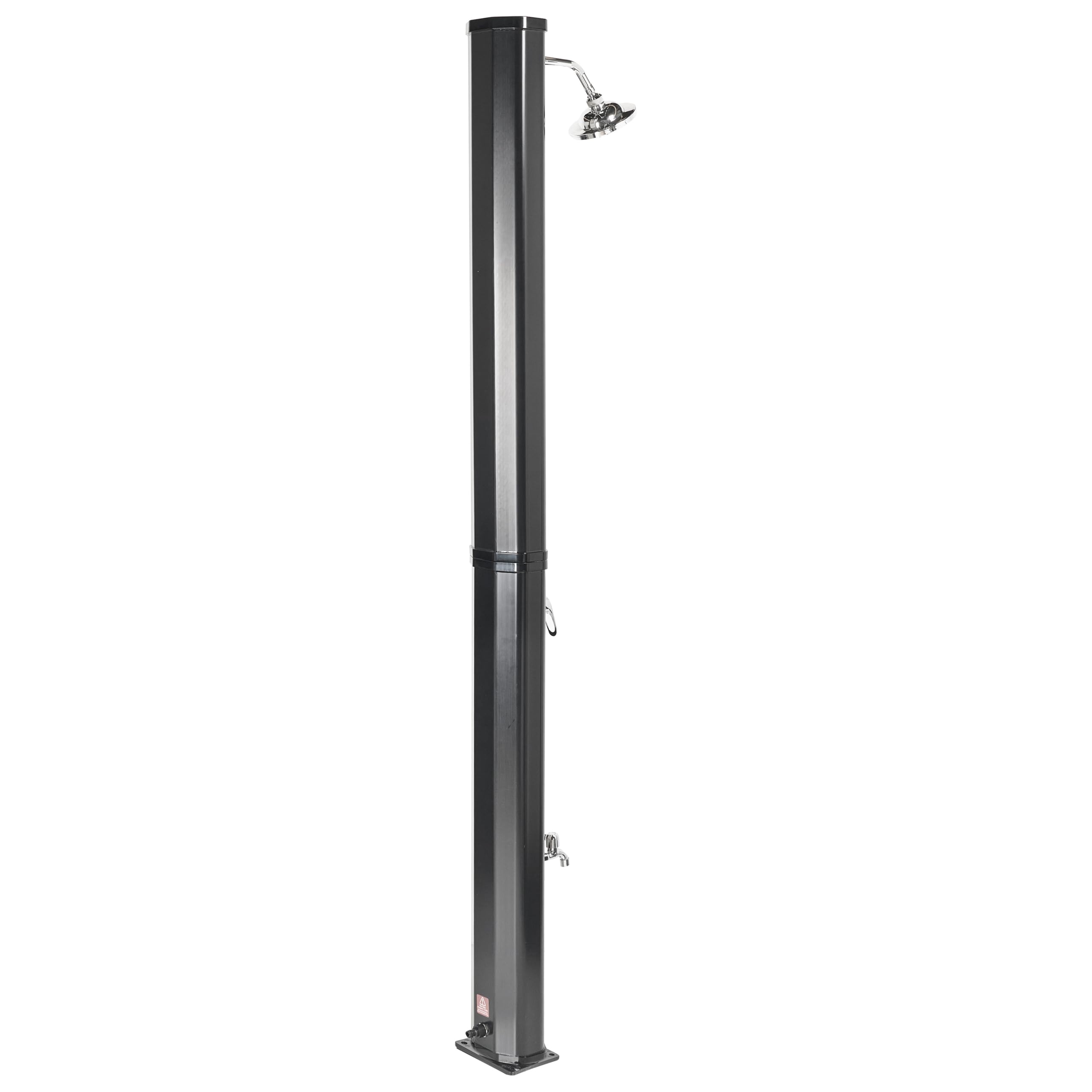 Beliani Ducha Solar Independiente de Exterior PVC con energía Solar Negro Tuxpam
