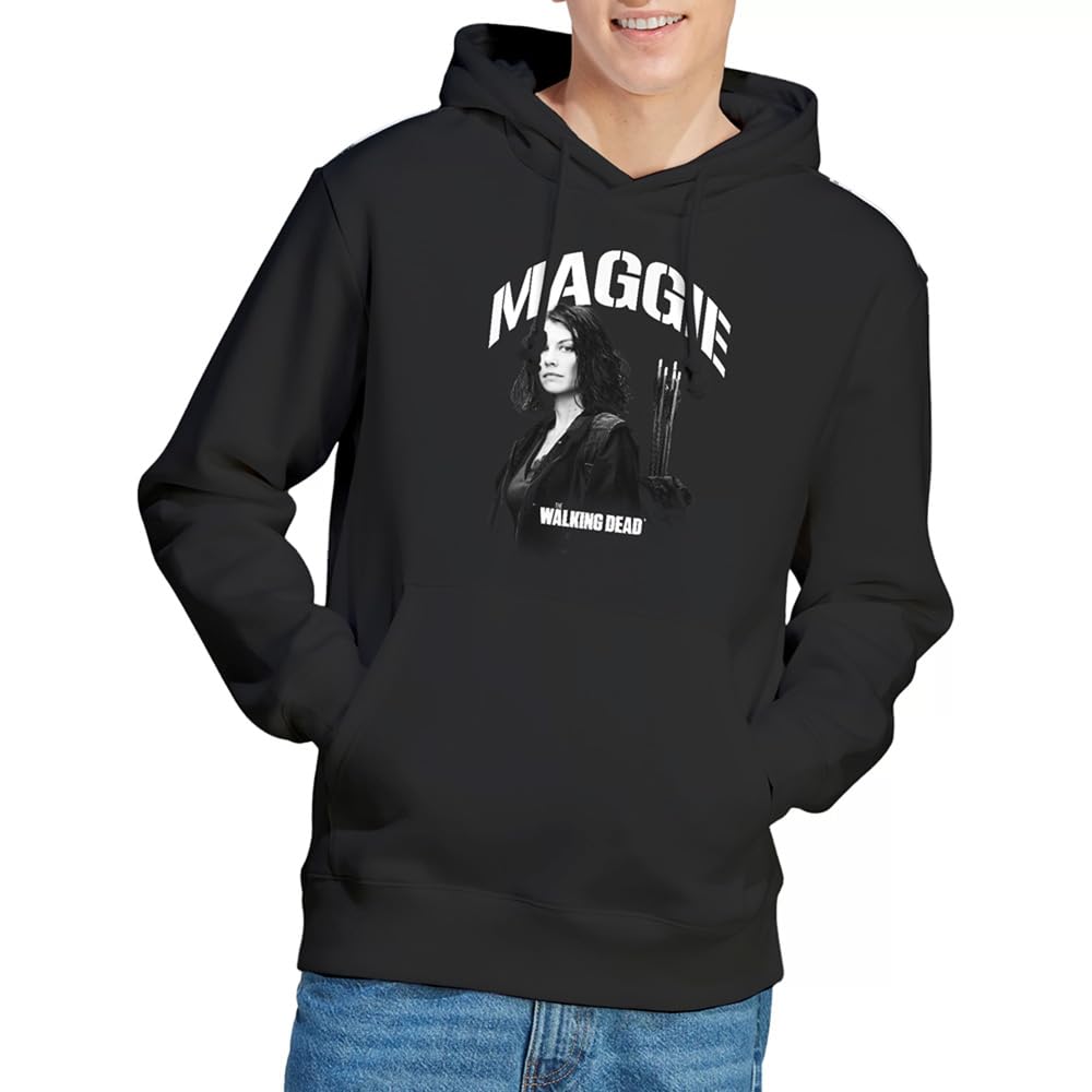 The Walking Dead Maggie Mono Unisex Hoodie, Black, XX-Large