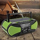 Klein und leicht: Das tragbare Radio ist klein und leicht. IPX3 ist in einem Winkel von 60 Grad gegen Sprühwasser geschützt. Sie können es überall in jeder Tasche tragen.