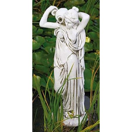 Defi Deko Und Figurenhandel Amphorentragerin S101054 Wasserspiel Frau Gartenfigur Skulptur Statue Steinguss 76 Cm Amazon De Garten 