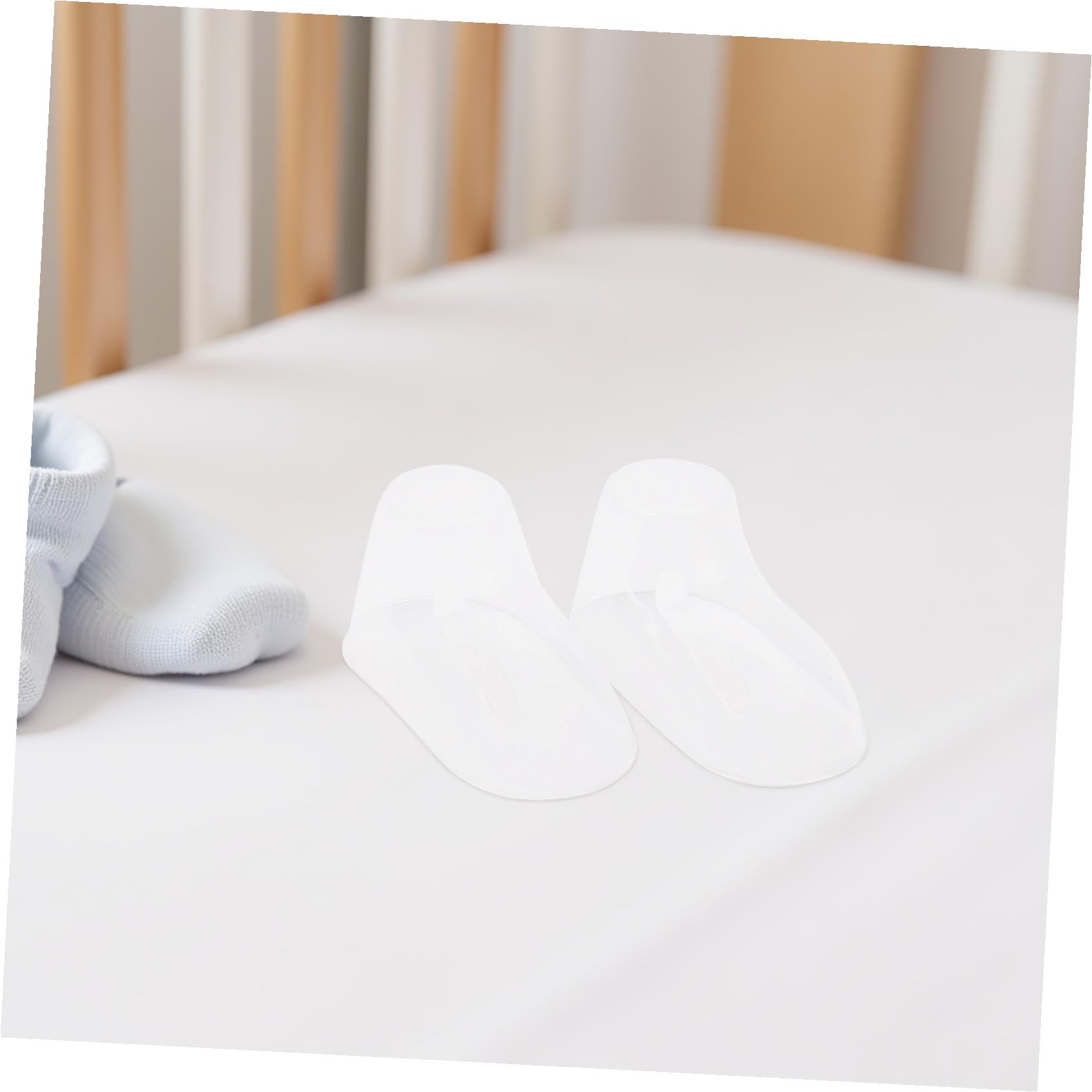 100 Stück Durchsichtige Kunststoff Babyfüße Schuh Präsentationsständer für Kleinkinderschuhe Stabiles Pvc Material Kleiner und Stilvolles Design für Babysocken