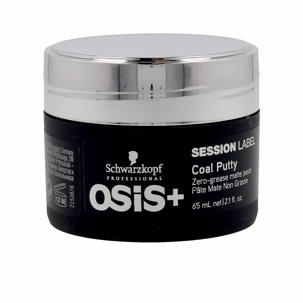 Schwarzkopf OSiS Session Label Coal Putty, 1er Pack, (1x 65 ml)