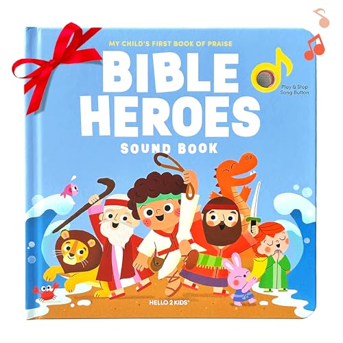 Bible Heroes Christian Sound Books for Kids - 6 Bible
